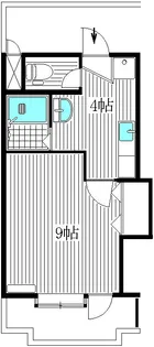 パルセ三芳野【1階】の間取り