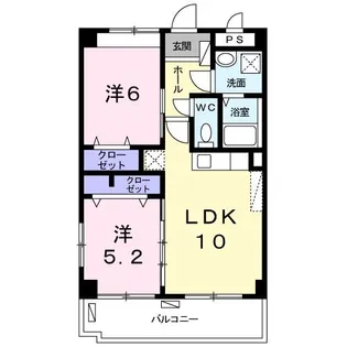 イースト・エヌ・ワン【1階】の間取り