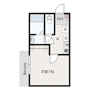 カーサルミエール溝の口【2階】の間取り