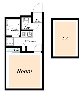 レオパレスWILL【1階】の間取り