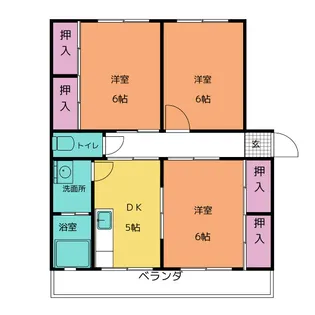 井上コーポ【2階】の間取り
