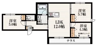 グレイスメゾン久我山【1階】の間取り
