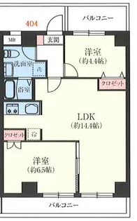 アノンテラス八景【4階】の間取り