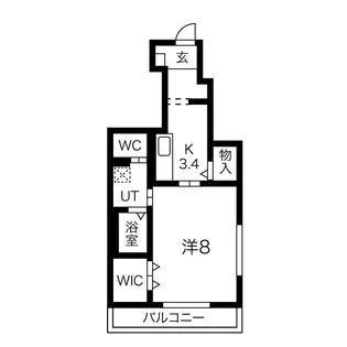 Rund(ルント)大手町【1階】の間取り