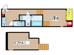 STAGE徳重【2階】の間取り