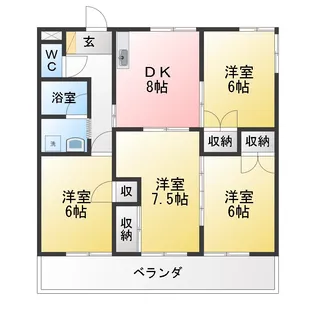 榊原ハイツ【2階】の間取り