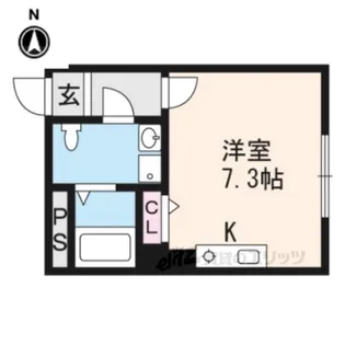 ブリエ五条大宮【4階】の間取り