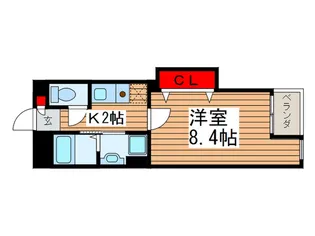 フレアコートAKIMOTO【1階】の間取り