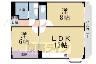 ディアコート津田【4階】の間取り