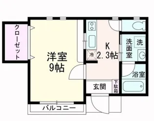 ストゥディオ・ローズマリー【1階】の間取り