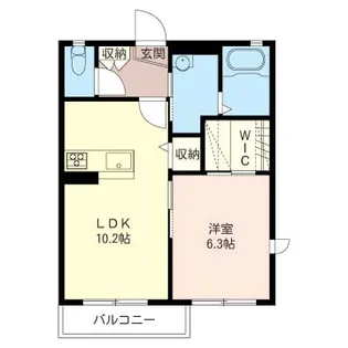 レイクロワールV【2階】の間取り