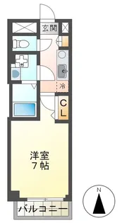 VILLA SOLE【6階】の間取り