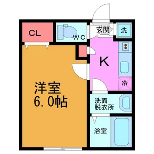 ベリエ綾瀬【2階】の間取り