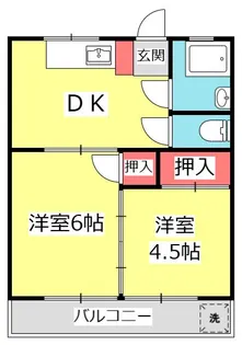 コーポ沼【2階】の間取り