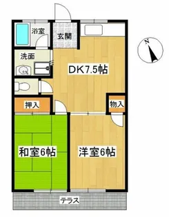 ルイコテサシ【1階】の間取り