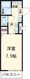 ジーエーコーポ【1階】の間取り