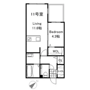 Premier ist KOTONI Sta.【1階】の間取り