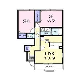 パークサイドハウスJ・II棟【1階】の間取り