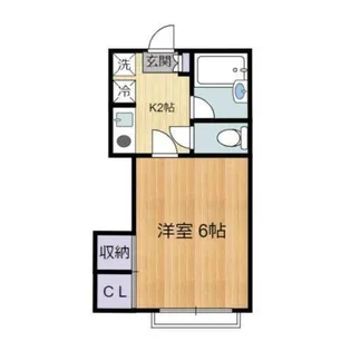 ハイツクレッセント【1階】の間取り