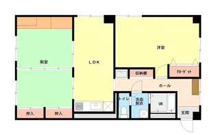 ときわマンション【6階】の間取り