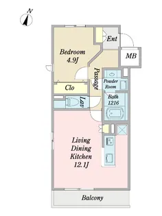 ヴァンヴェール石神井公園【1階】の間取り