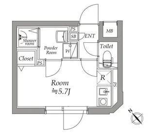 アトリオフラッツ野方【4階】の間取り