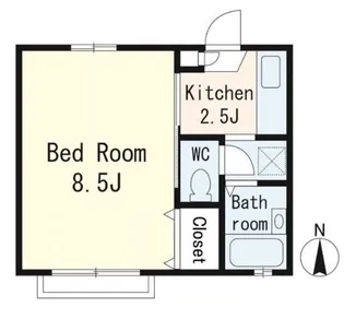 コーポイースト【2階】の間取り
