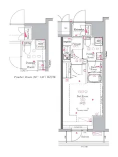 ジェノヴィア川崎III【9階】の間取り
