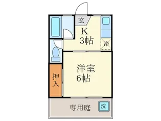 ハイツグリ-ン【2階】の間取り