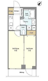 ミュプレ渋谷【2階】の間取り
