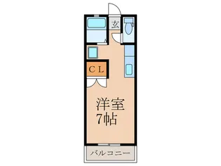 コーポみすずI【1階】の間取り