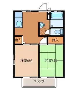 TSハイツA棟【1階】の間取り