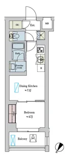 Brillia ist 洗足池の杜【3階】の間取り