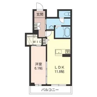 クレードル【1階】の間取り