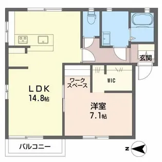 エバーグリーン A【2階】の間取り