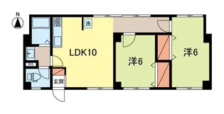 テラスキキョウ【2階】の間取り