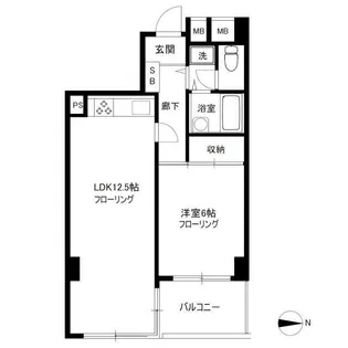 ラ・フォレ根岸【6階】の間取り