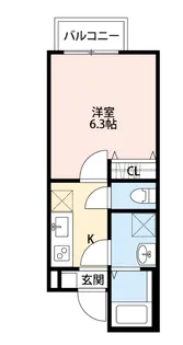オリーブ武石【1階】の間取り