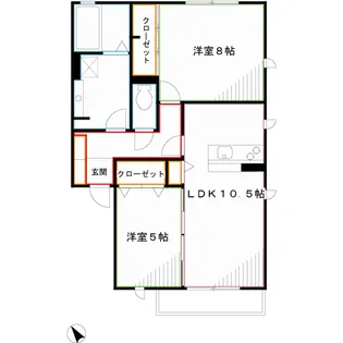 GLANZHAUS【2階】の間取り