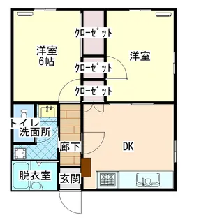 ブランニューハイツIII【2階】の間取り