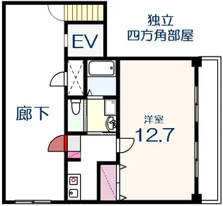十日市森野ビル【9階】の間取り