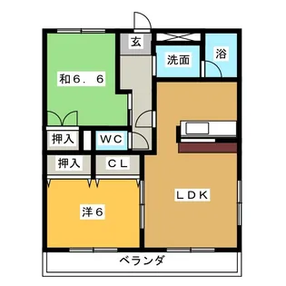 グランドール芳栄II【2階】の間取り