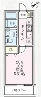 クレセント杉田【1階】の間取り