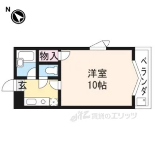 プランドール勧修寺【4階】の間取り