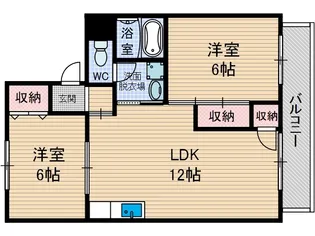 エレガンツァカーサ【2階】の間取り