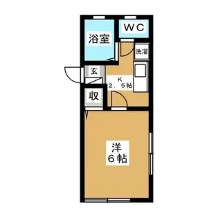 エステートKII【1階】の間取り