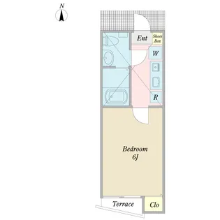 キャスル桜上水【2階】の間取り