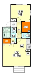 リーベスフロイライン【1階】の間取り