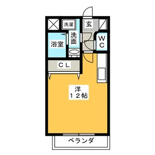 フラワーヒルズ【1階】の間取り