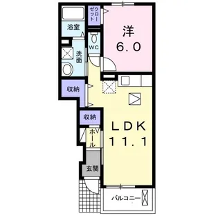リヴェール コートI【1階】の間取り